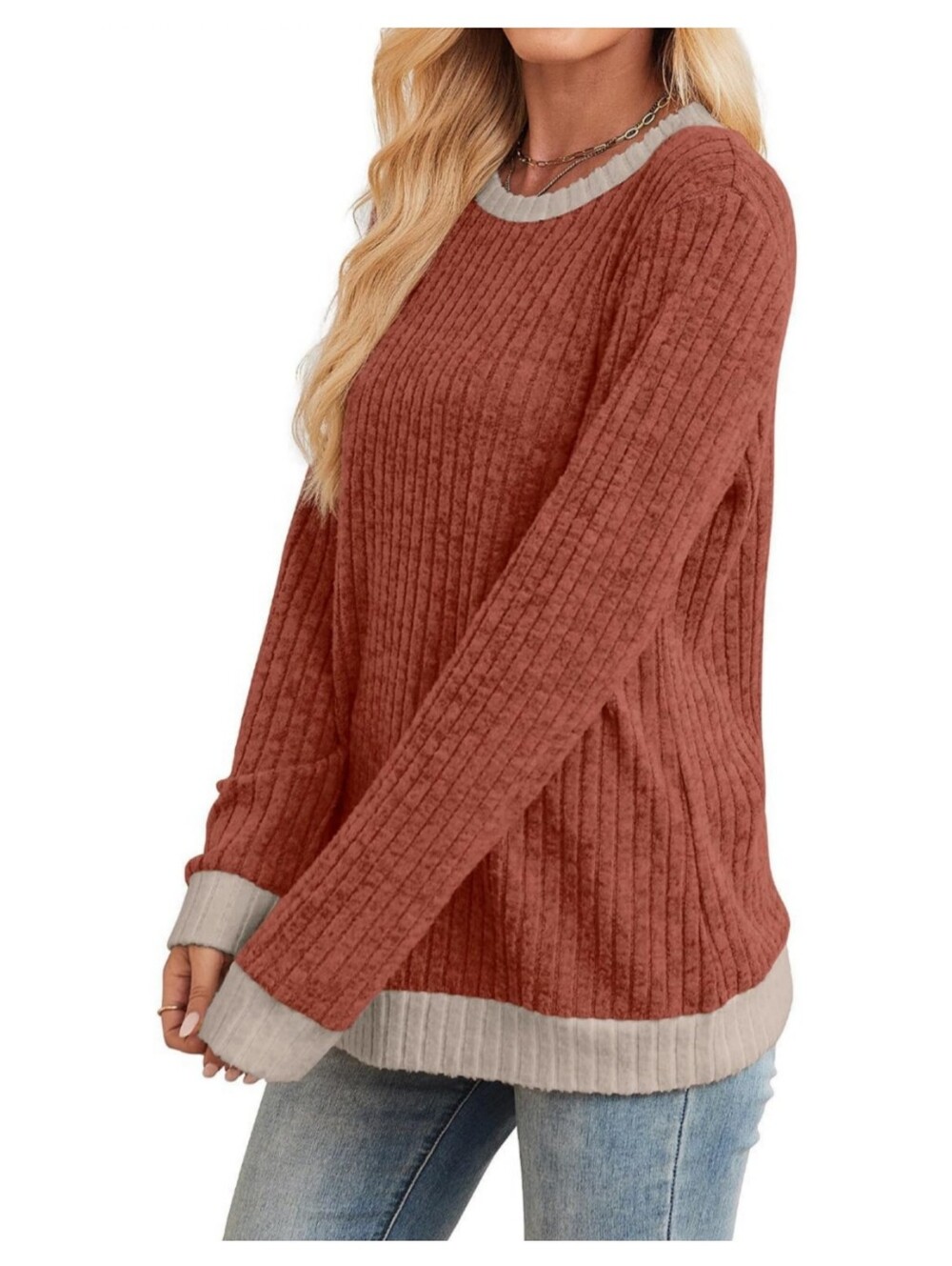 Caramel Colorblock Sweater - Picture 2 of 4